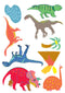 Wall Decals A4 Sheet | Dinosaurs by Missy Minzy. Australian Art Prints and Homewares. Green Door Decor. www.greendoordecor.com.au