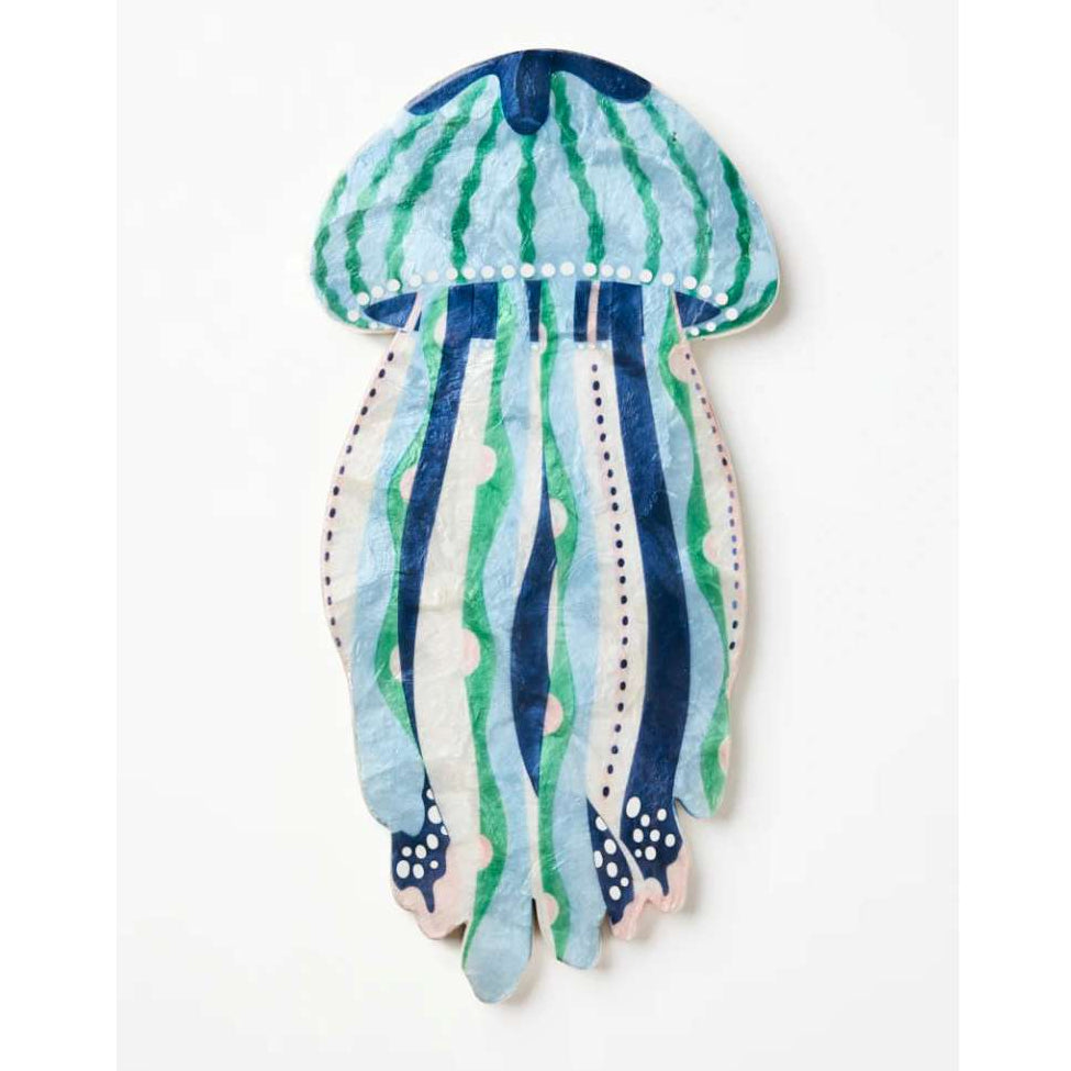 Wall Tile | 'Beach Club' Jellyfish by Jones and Co. Australian Art Prints and Homewares. Green Door Decor. www.greendoordecor.com.au