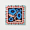 Wall Tile | 'Bloom Nouveau' Blue Square by Jones and Co. Australian Art Prints and Homewares. Green Door Decor. www.greendoordecor.com.au
