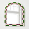 Wall Tile | 'Bloom Nouveau' Check Mirror by Jones and Co. Australian Art Prints and Homewares. Green Door Decor. www.greendoordecor.com.au
