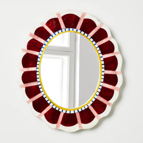 Wall Tile | 'Bloom Nouveau' Wine Mirror by Jones and Co. Australian Art Prints and Homewares. Green Door Decor. www.greendoordecor.com.au