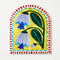 Wall Tile | 'Bloom Nouveau' Yellow Arch by Jones and Co. Australian Art Prints and Homewares. Green Door Decor. www.greendoordecor.com.au