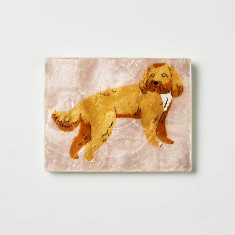 Wall Tile | Pup Cavoodle by Jones and Co. Australian Art Prints and Homewares. Green Door Decor. www.greendoordecor.com.au