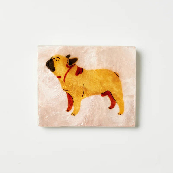 Wall Tile | Pup Frenchie by Jones and Co. Australian Art Prints and Homewares. Green Door Decor. www.greendoordecor.com.au
