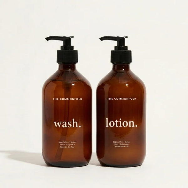 Keep It Simple Amber Body and Lotion Kit by The Commonfolk Collective. Australian Art Prints and Homewares. Green Door Decor. www.greendoordecor.com.au