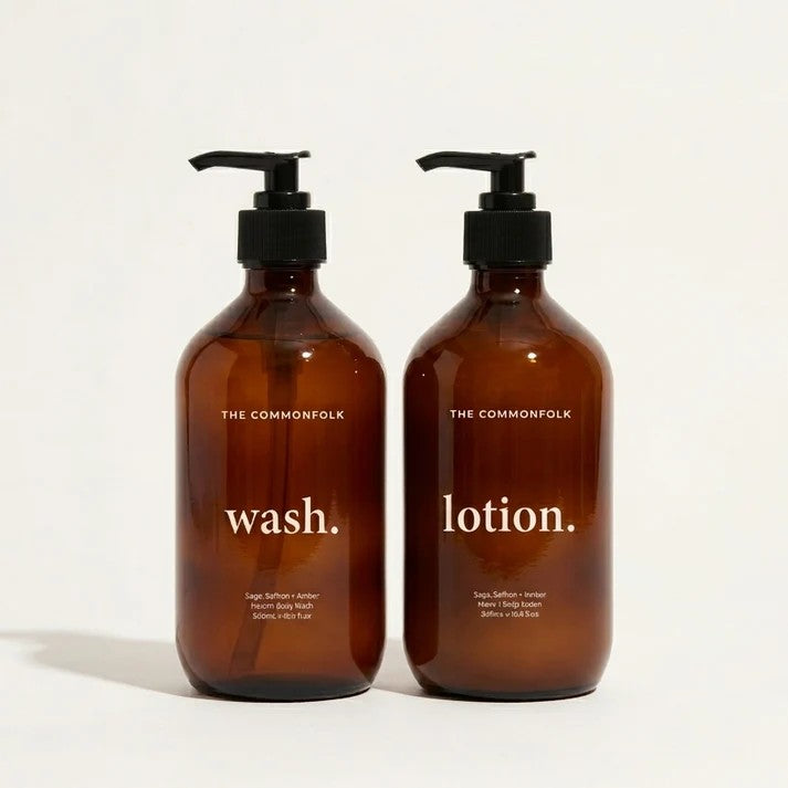 Keep It Simple Amber Body and Lotion Kit by The Commonfolk Collective. Australian Art Prints and Homewares. Green Door Decor. www.greendoordecor.com.au