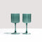 Wave Wine Glass Set | Teal by Fazeek. Australian Art Prints and Homewares. Green Door Decor. www.greendoordecor.com.au