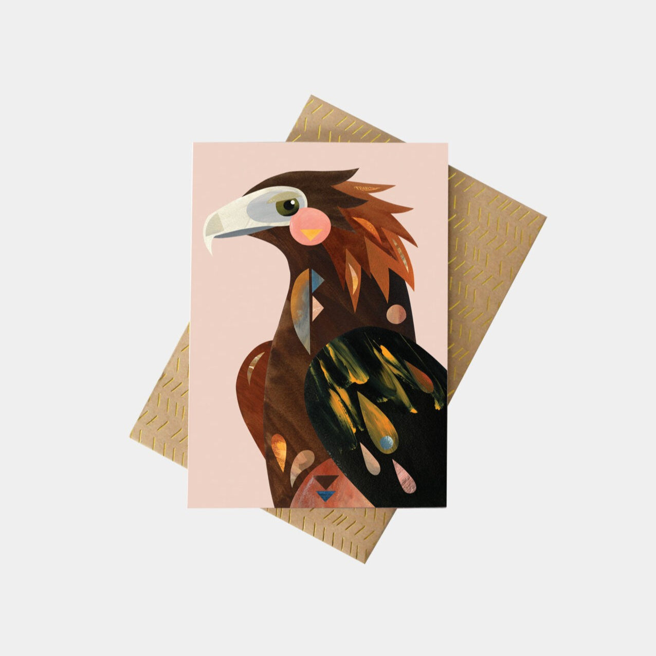Wedge-Tailed Eagle Greeting Card | Pete Cromer. Australian Art Prints and Homewares. Green Door Decor. www.greendoordecor.com.au