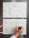 Weekly Fridge Planner by Bespoke Letterpress. Australian Art Prints, Gifts, Fashion and Homewares. Green Door Decor. www.greendoordecor.com.au