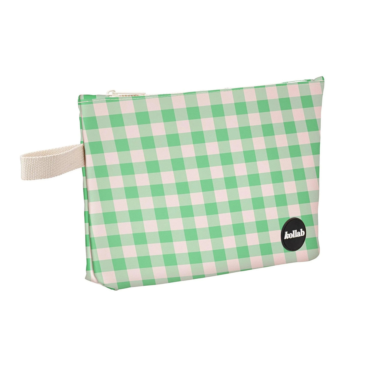 Wet Bag | Kelly Green Check by Kollab. Australian Art Prints and Homewares. Green Door Decor. www.greendoordecor.com.au