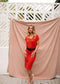 Whitney Midi Tube Skirt | Fiery Red by Lou Lou Australia. Australian Art Prints and Homewares. Green Door Decor. www.greendoordecor.com.au