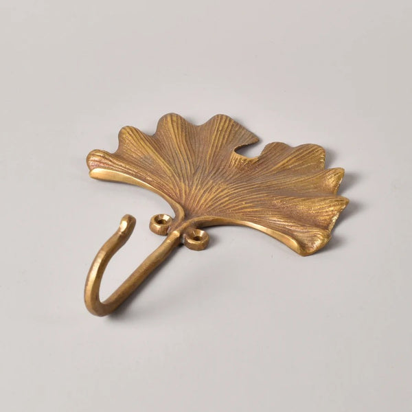 Wide Leaf Brass Hook by New Direction Imports. Australian Art Prints, Gifts, Fashion and Homewares. Green Door Decor. www.greendoordecor.com.au
