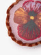 Linen Round Cushion (45cm) | Wild Pansy Lilac by Bonnie and Neil. Australian Art Prints, Gifts, Fashion and Homewares. Green Door Decor. www.greendoordecor.com.au