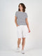 Wilde Bamboo Box Fit Tee | Navy & White Stripe