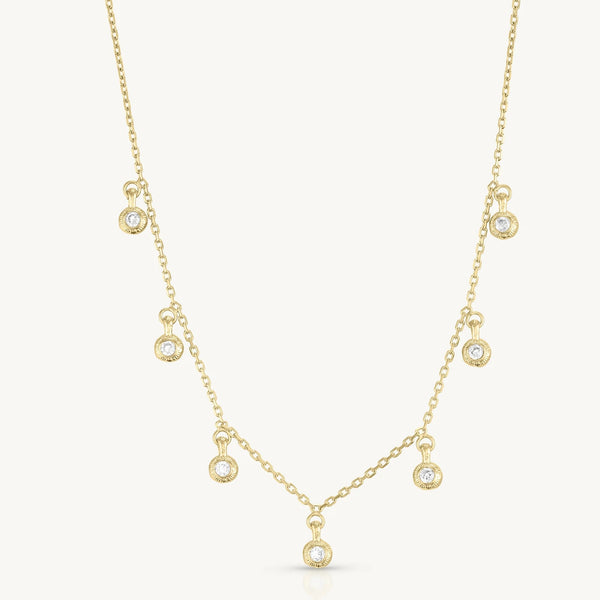 'Willow' Gold Necklace by ToniMay. Australian Art Prints, Fashion and Homewares. Green Door Decor. www.greendoordecor.com.au