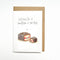 Wishing You a LamingTonne of Love Mum | Greeting Card by Well Drawn. Australian Art Prints, Gifts, Fashion and Homewares. Green Door Decor. www.greendoordecor.com.au