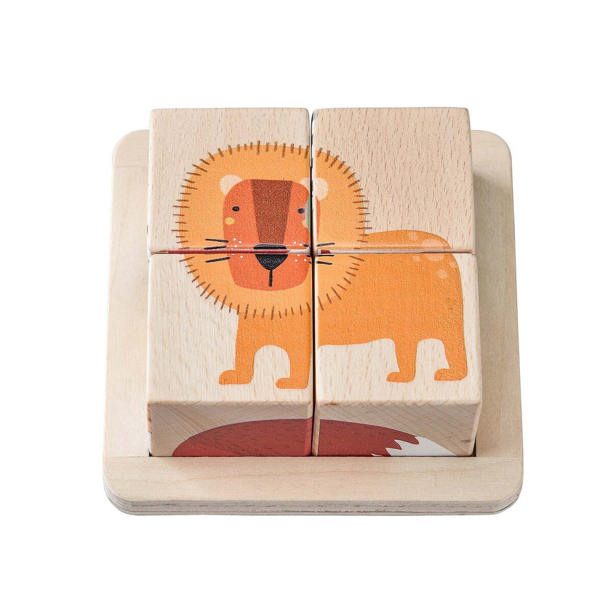 Wooden Block Puzzle | Jungle Animal by Eleganter Australia. Australian Art Prints, Gifts, Fashion and Homewares. Green Door Decor. www.greendoordecor.com.au