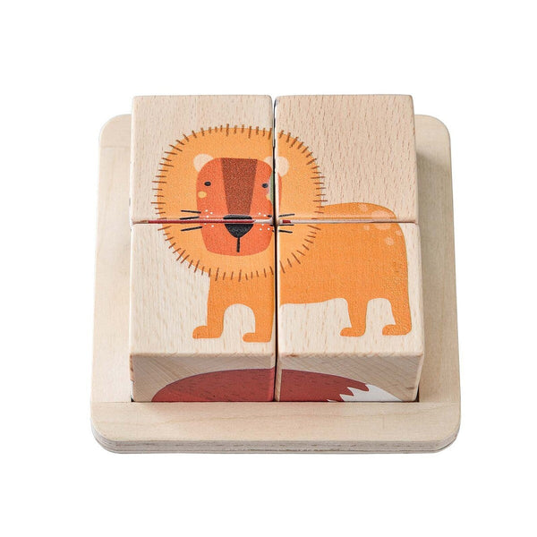 Wooden Block Puzzle | Jungle Animal by Eleganter Australia. Australian Art Prints, Gifts, Fashion and Homewares. Green Door Decor. www.greendoordecor.com.au
