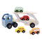 Wooden Car Carrier with 4 Cars by Eleganter Australia. Australian Art Prints, Gifts, Fashion and Homewares. Green Door Decor. www.greendoordecor.com.au