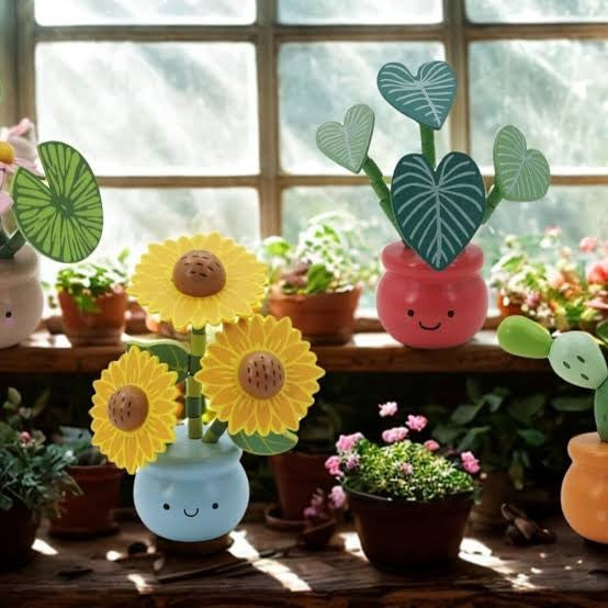 Wooden Dancing Pot Plants | Various Designs by Eleganter Australia. Australian Art Prints, Gifts, Fashion and Homewares. Green Door Decor. www.greendoordecor.com.au