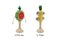 Wooden Fruit Musical Set | Watermelon & Pineapple by Eleganter Australia. Australian Art Prints, Gifts, Fashion and Homewares. Green Door Decor. www.greendoordecor.com.au