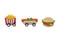 Wooden Pull Back Fast Food | Various Foods