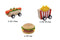 Wooden Pull Back Fast Food | Various Foods