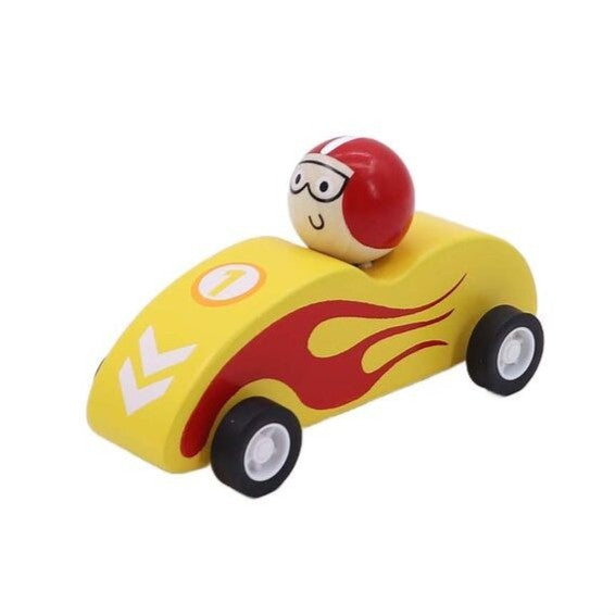 Wooden Pull Back Racing Car | Various Colours by Eleganter Australia. Australian Art Prints and Homewares. Green Door Decor. www.greendoordecor.com.au