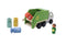 Wooden Recycling Garbage Truck Play Set by Eleganter Australia. Australian Art Prints, Gifts, Fashion and Homewares. Green Door Decor. www.greendoordecor.com.au