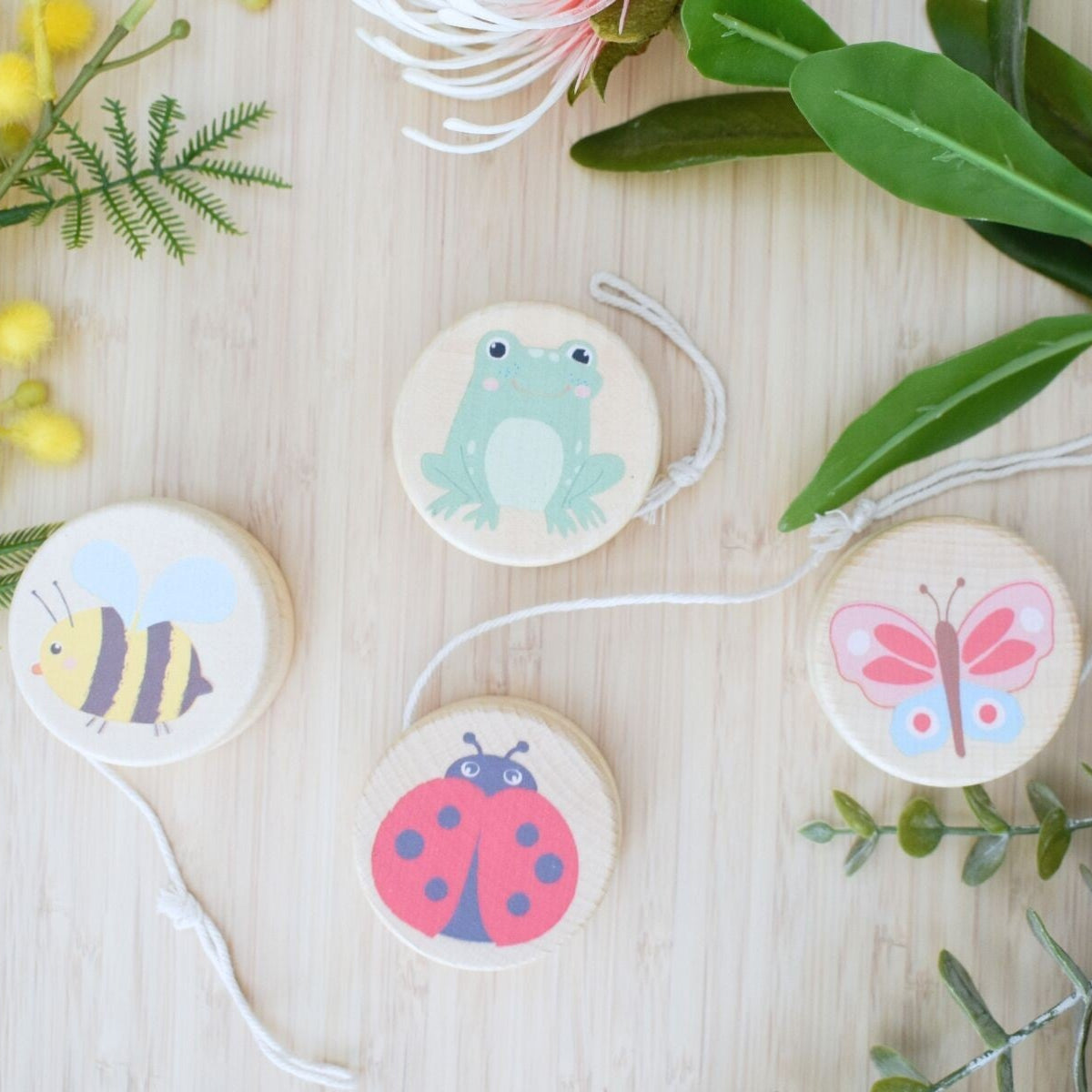 Wooden Spring Insect Yo-Yo | Various Insects by Eleganter Australia. Australian Art Prints, Gifts, Fashion and Homewares. Green Door Decor. www.greendoordecor.com.au