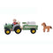 Wooden Tractor with Farm Animal | Green by Eleganter Australia. Australian Art Prints and Homewares. Green Door Decor. www.greendoordecor.com.au