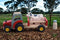 Wooden Tractor with Farm Animal | Red by Eleganter Australia. Australian Art Prints and Homewares. Green Door Decor. www.greendoordecor.com.au