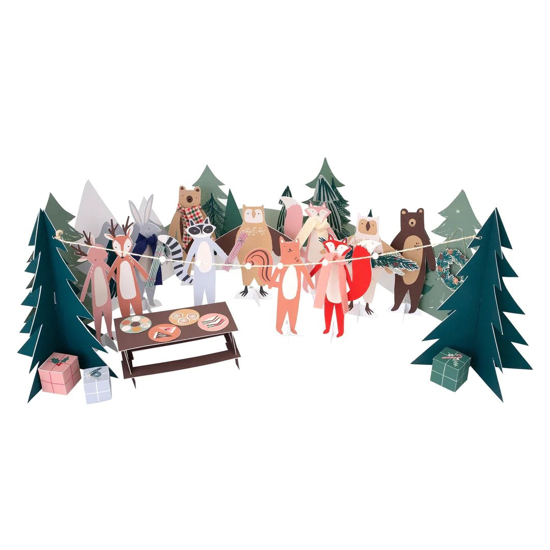 Woodland Paper Play Advent Calendar | Meri Meri | Green Door Decor | Kids