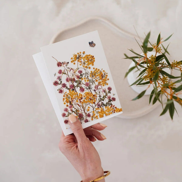 Woodlands Greeting Card | Morrison & Melaleuca by Bell Art. Australian Art Prints, Gifts, Fashion and Homewares. Green Door Decor. www.greendoordecor.com.au