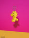 Woodstock ECO Tiny Teddy Yellow Keychain
