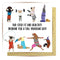 Greeting Card | Woofing Out by La La Land. Australian Art Prints, Fashion and Homewares. Green Door Decor. www.greendoordecor.com.au