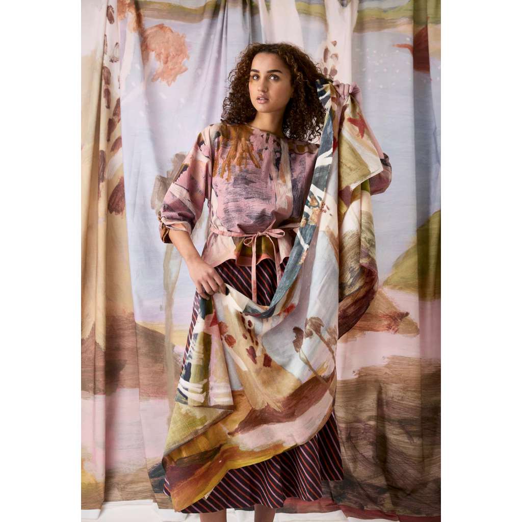 Wool Scarf | Night Herons by Nancybird. Australian Art Prints, Fashion and Homewares. Green Door Decor. www.greendoordecor.com.au