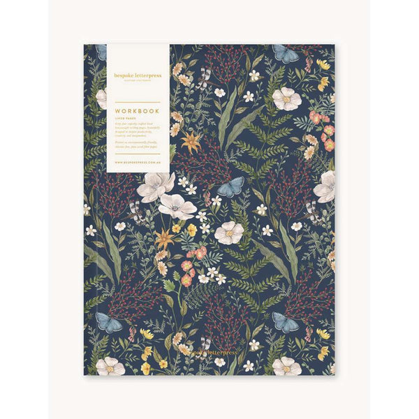 Workbook | Dusk In Bloom by Bespoke Letterpress. Australian Art Prints, Gifts, Fashion and Homewares. Green Door Decor. www.greendoordecor.com.au