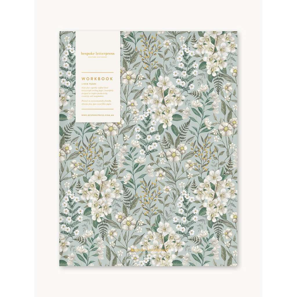 Workbook | Ivory Garden by Bespoke Letterpress. Australian Art Prints, Gifts, Fashion and Homewares. Green Door Decor. www.greendoordecor.com.au