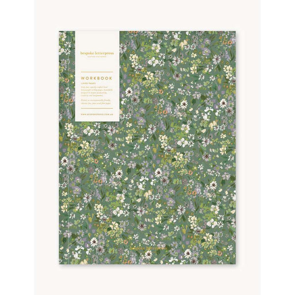 Workbook | Summer Perennials by Bespoke Letterpress. Australian Art Prints, Gifts, Fashion and Homewares. Green Door Decor. www.greendoordecor.com.au