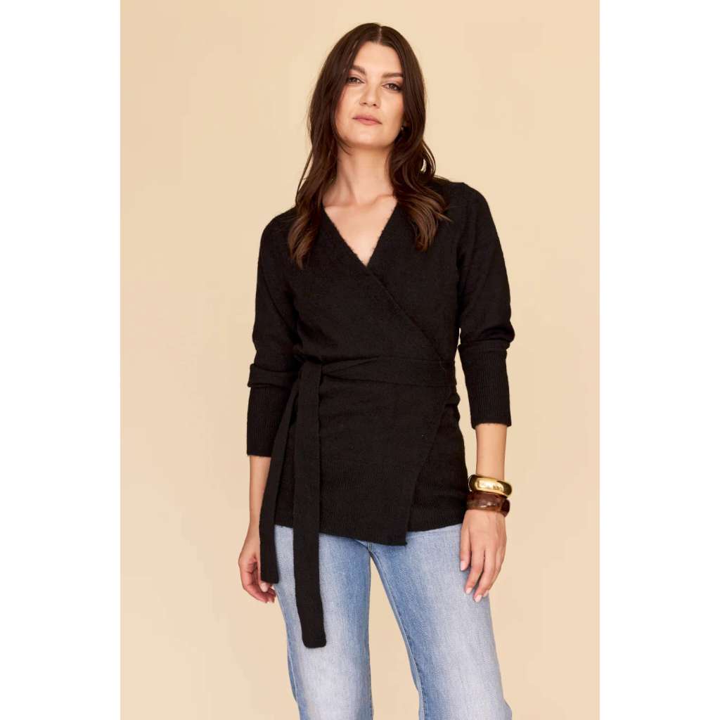 Wrap BFF Cardigan | Black | Frock Me Out. Australian Art Prints and Homewares. Green Door Decor. www.greendoordecor.com.au