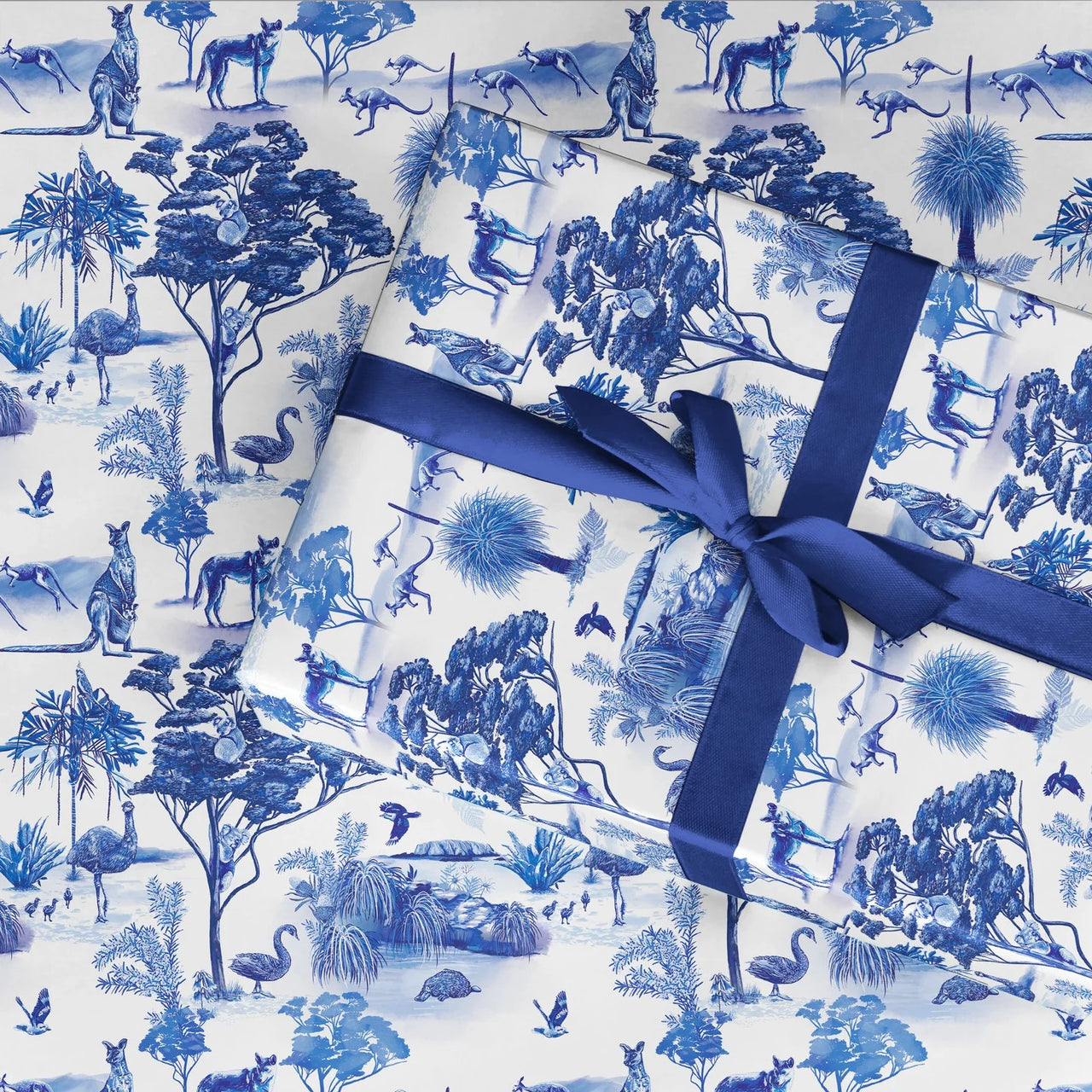 Gift Wrapping Paper | Dynasty Of Nature Landscape by La La Land. Australian Art Prints and Homewares. Green Door Decor. www.greendoordecor.com.au