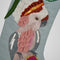 Galah | Embroidered Christmas Stocking - Blue by Florabelle. Australian Art Prints and Homewares. Green Door Decor. www.greendoordecor.com.au