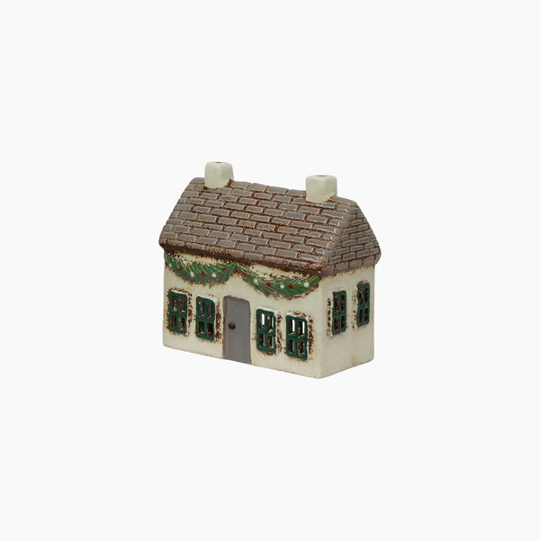 Christmas Tea Light Cottage With Swag | Christmas Tea Light House by French Country Collections. Australian Art Prints and Homewares. Green Door Decor. www.greendoordecor.com.au