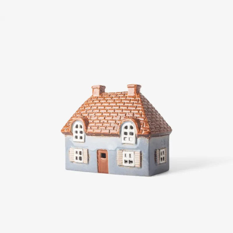 Cotswold Cottage Blue | Tea Light House by French Country Collections. Australian Art Prints, Gifts, Fashion and Homewares. Green Door Decor. www.greendoordecor.com.au