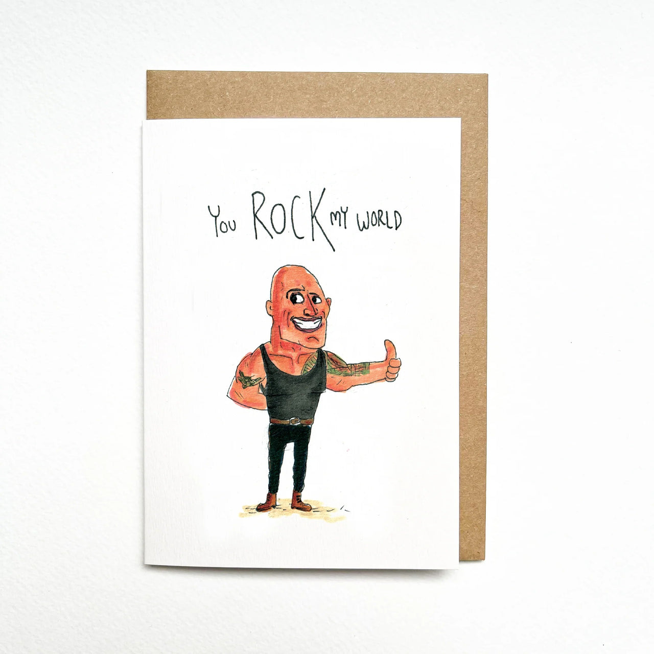 You Rock My World | Greeting Card by Well Drawn. Australian Art Prints, Fashion and Homewares. Green Door Decor. www.greendoordecor.com.au