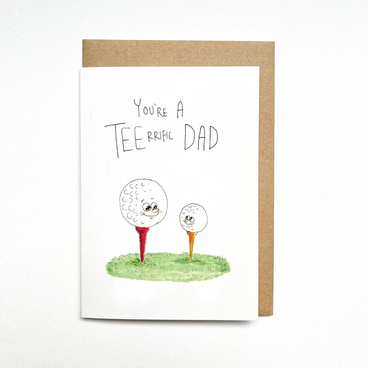 You're A TEErrific Dad | Greeting Card by Well Drawn. Australian Art Prints, Gifts, Fashion and Homewares. Green Door Decor. www.greendoordecor.com.au