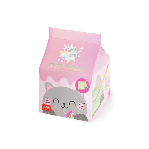 Legami | 'Yummy Yummy' Memo Pad | Kitty by Paperie. Australian Art Prints, Gifts, Fashion and Homewares. Green Door Decor. www.greendoordecor.com.au