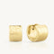 'Zahra' Gold Huggies by ToniMay. Australian Art Prints, Gifts, Fashion and Homewares. Green Door Decor. www.greendoordecor.com.au
