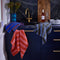 'Zelia' Stripe Tea Towel | Cosmos by Sage and Clare. Australian Art Prints and Homewares. Green Door Decor. www.greendoordecor.com.au
